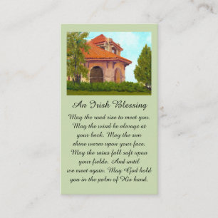 Historic 1904 World Fair Pavilion Irish Blessing Business Card