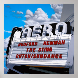 Historic Aero Theater Print
