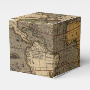 Historic Antique Vintage Old World Map VIII Favour Box
