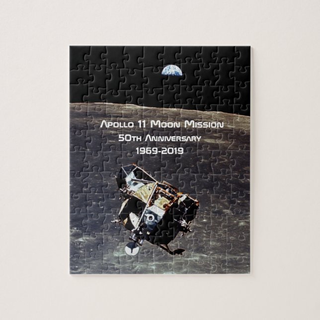 Historic Apollo 11 Moon Mission 50th Anniversary Jigsaw Puzzle (Vertical)