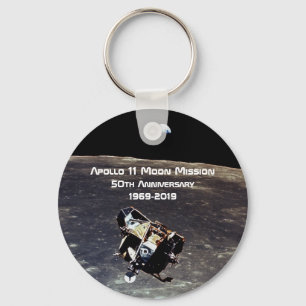 Historic Apollo 11 Moon Mission 50th Anniversary Key Ring