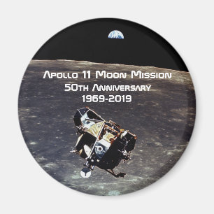 Historic Apollo 11 Moon Mission 50th Anniversary Magnet