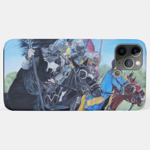 historic art mediaeval knights jousting on horses iPhone 11 pro max case