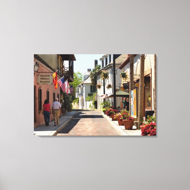 Historic Aviles Street Canvas Print (Front)