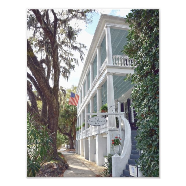 Historic Beaufort, South Carolina, Inn 11x14 Photo Print (Front)