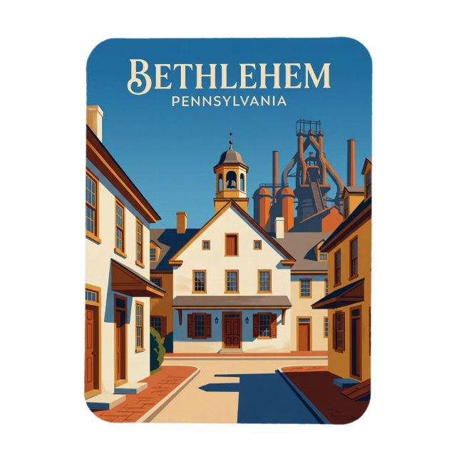 Historic Bethlehem USA Magnet (Vertical)