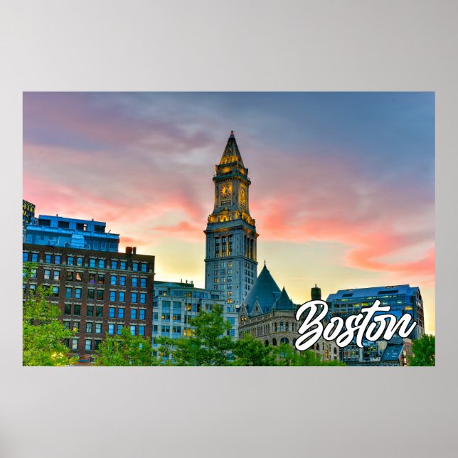 Historic Boston, Massachusetts, USA Poster (Front)