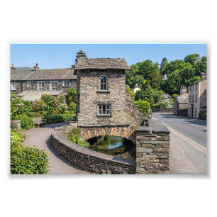 Historic Bridge House in Ambleside, Lake District Photo Print