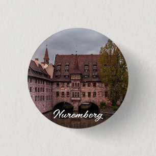 Historic building at sunset in Nuremberg, Germany 3 Cm Round Badge