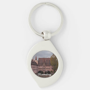 Historic building at sunset in Nuremberg, Germany Key Ring