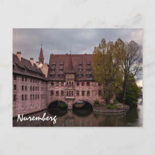 Historic building at sunset in Nuremberg, Germany Postcard