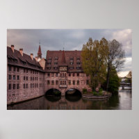 Historic building at sunset in Nuremberg, Germany