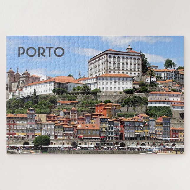 Historic buildings and river, Porto, Portugal Jigsaw Puzzle (Horizontal)
