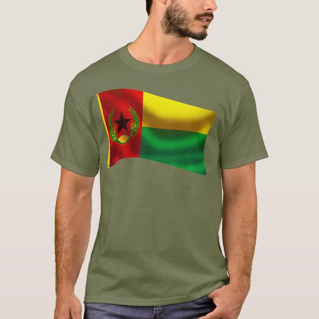 Historic Cabo Verde Old Flag Waved T-Shirt (Front)
