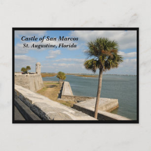 Historic Castle of San Marcos Holiday Postcard