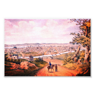 Historic Cincinnati, Ohio (1841) Photo Print