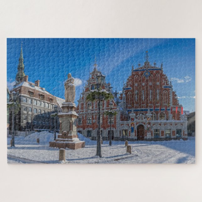 Historic city centre in Riga, Latvia Jigsaw Puzzle (Horizontal)