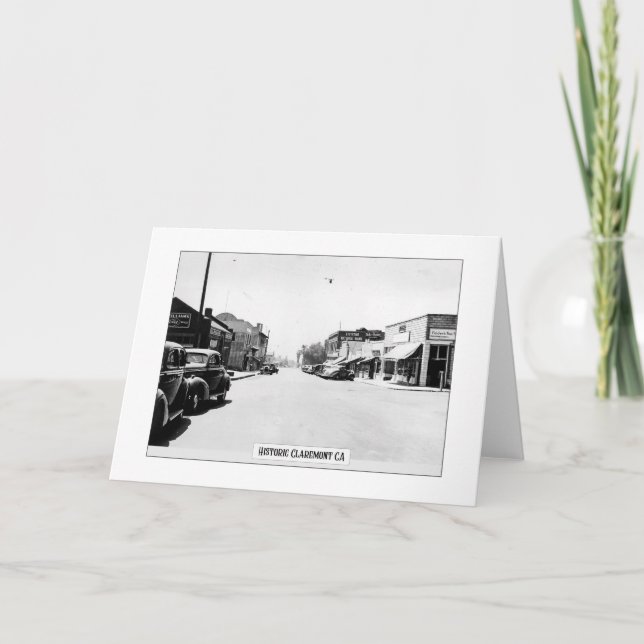 Historic Claremont - Folded Greeting Card (Front)