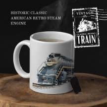 Historic Classic American Retro Steam Engine