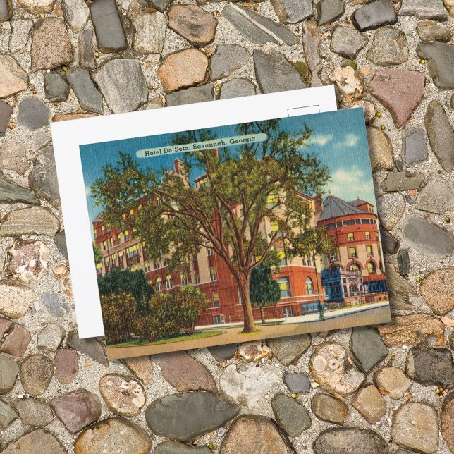 Historic DeSoto Hotel Savannah GA Postcard (Creator Uploaded)