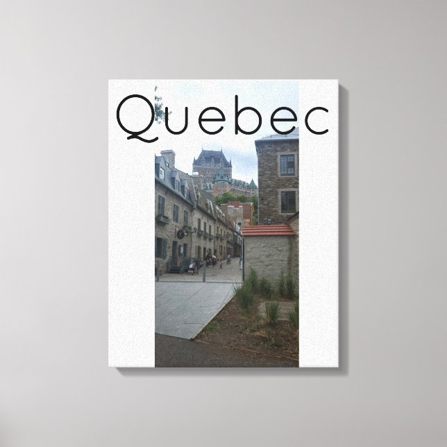 Historic District in Quebec city Canvas Print (Front)