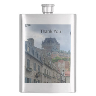 Historic district in Quebec City Hip Flask