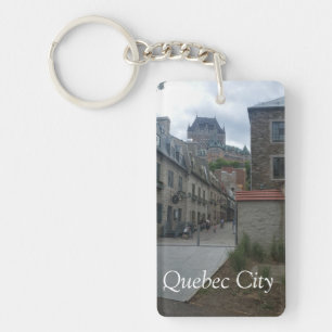 Historic District in Quebec city Key Ring