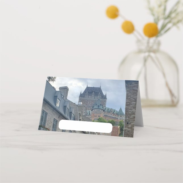 Historic district in Quebec City           Place Card (Front)