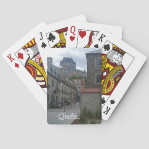 Historic district in Quebec City Playing Cards