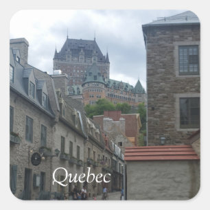 Historic District in Quebec city Square Sticker