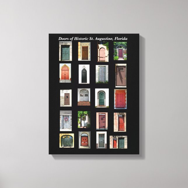 Historic Doors of St. Augustine, Florida Canvas Print (Front)