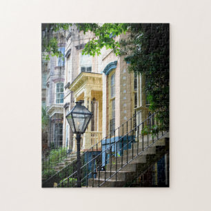 Historic Downtown Savannah Georgia Homes Jigsaw Puzzle