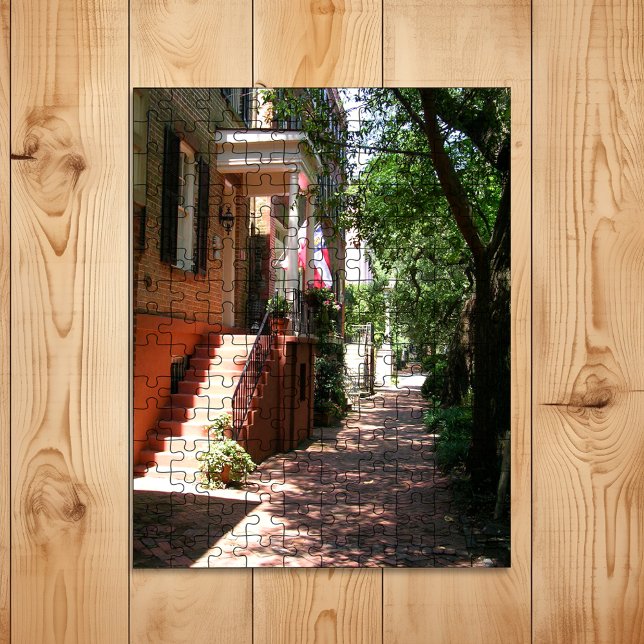 Historic Downtown Street in Savannah GA Jigsaw Puzzle (Creator Uploaded)