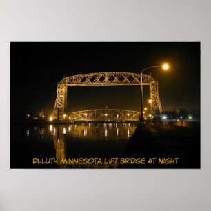 Historic Duluth Minnesota Lift Bridge Poster