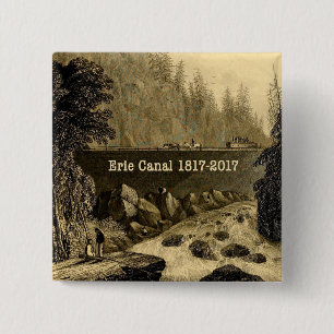 Historic Erie Canal Bicentennial Years 15 Cm Square Badge