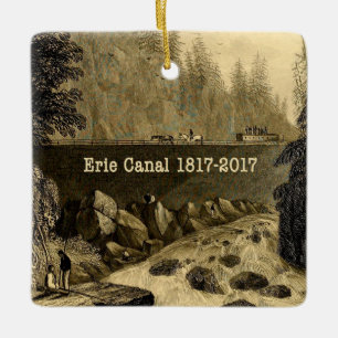 Historic Erie Canal Bicentennial Years Ceramic Tree Decoration