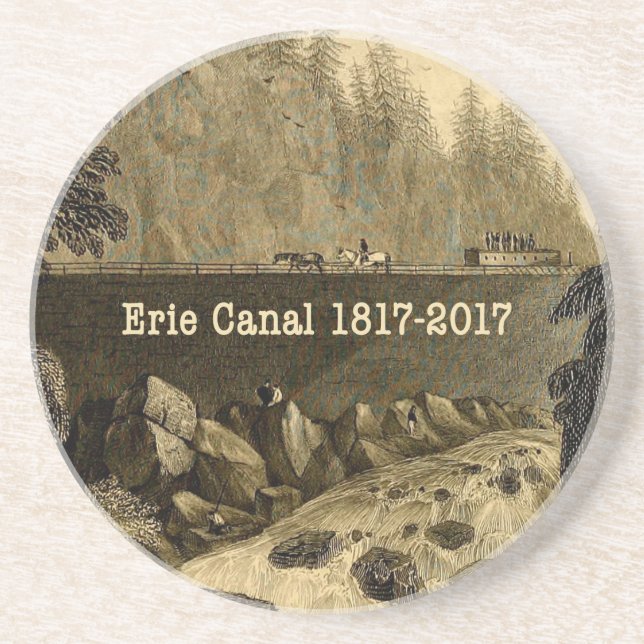 Historic Erie Canal Bicentennial Years Coaster (Front)
