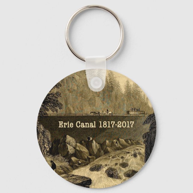 Historic Erie Canal Bicentennial Years Key Ring (Front)