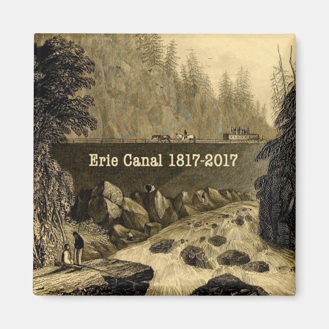 Historic Erie Canal Bicentennial Years Magnet (Front)