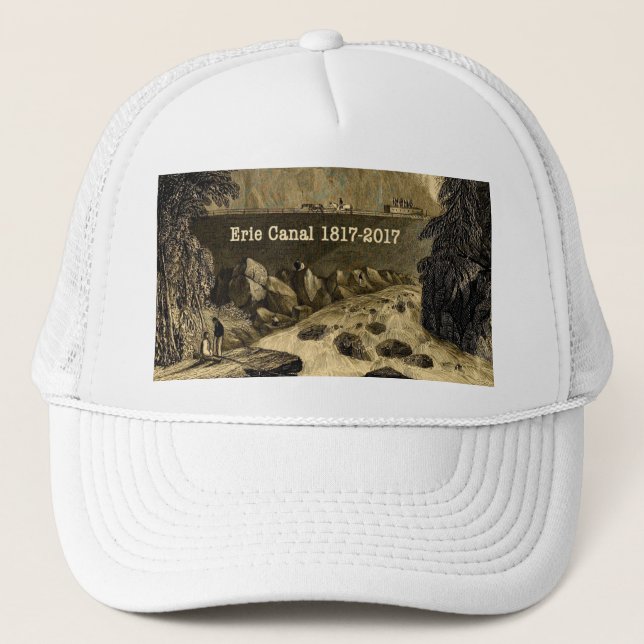 Historic Erie Canal Bicentennial Years Trucker Hat (Front)