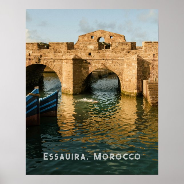 Historic Essaouira Morocco authentic travel photo  Poster (Front)