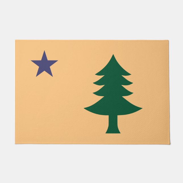Historic Flag of Maine (1901–1909) Doormat (Front)
