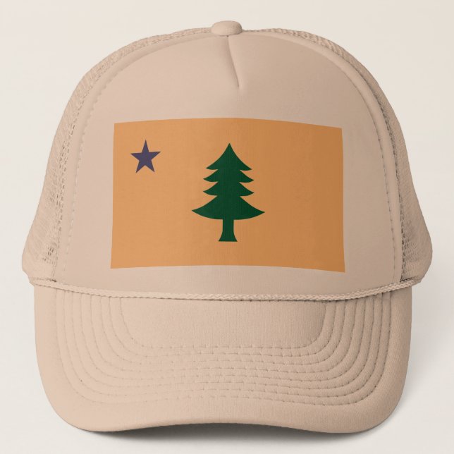 Historic Flag of Maine (1901–1909) Trucker Hat (Front)