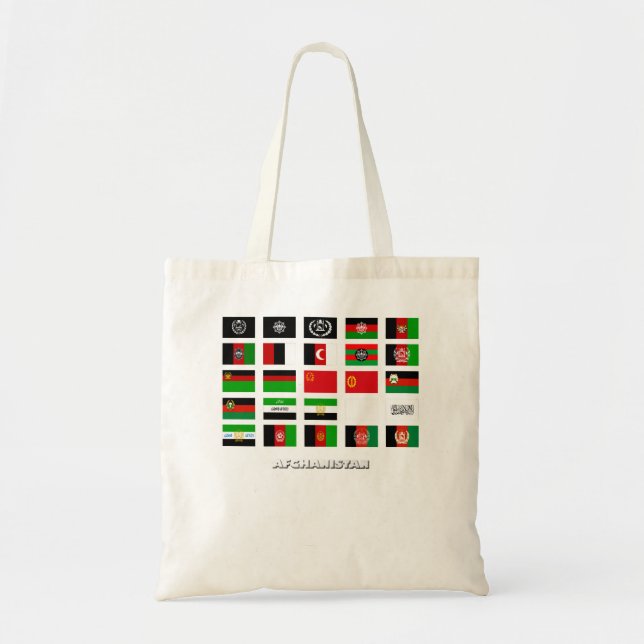 Historic Flags of Afghanistan Long Sleeve  Tote Bag (Front)