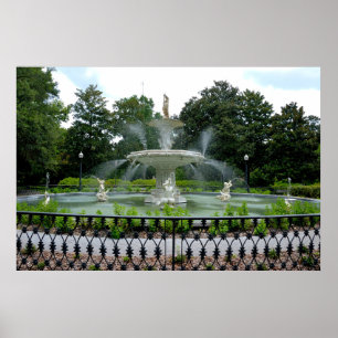 Historic Forsyth  Park Fountain Poster