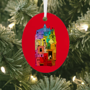 Historic Galena Illinois Rainbow Metal Tree Decoration