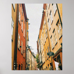 Historic Gamla Stan, Old Town of Stockholm Poster