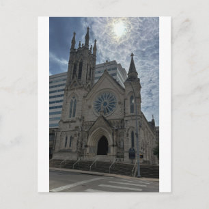 Historic Gothic Cathedral with Rose Window Postcard