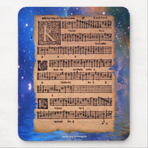 Historic Gregorian Chant Sheet Music Mousemat