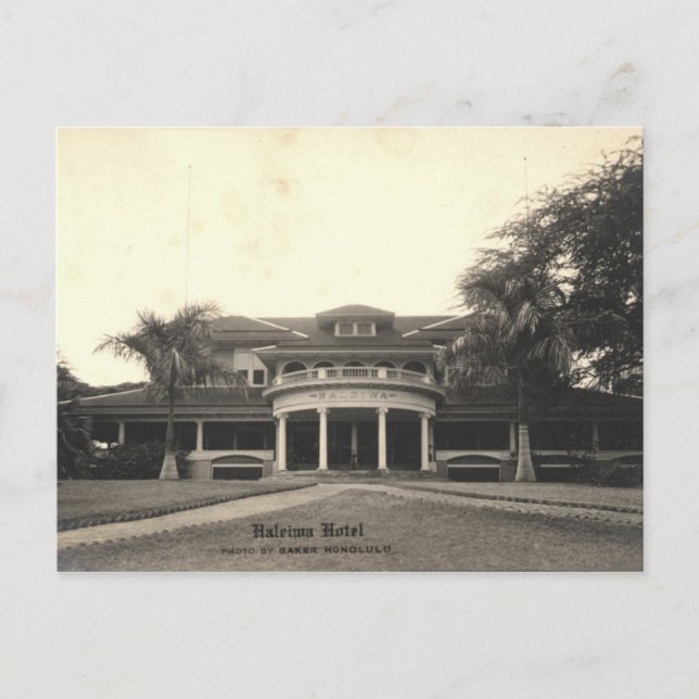 Historic Haleiwa Hotel Postcard, Oahu, Hawaii Postcard (Front)